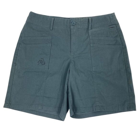 Eddie Bauer Womens Sz 6 Gray Bermuda Shorts Nylon Stretch Hiking Outdoors - Picture 1 of 8